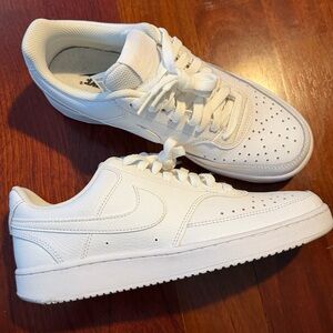 Women’s Nike Court Vision Low Next Nature White Sneakers